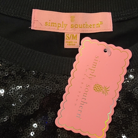 Simply Southern Sequinned Football Mini Dress NWT Size Small/Med - Picture 5 of 5